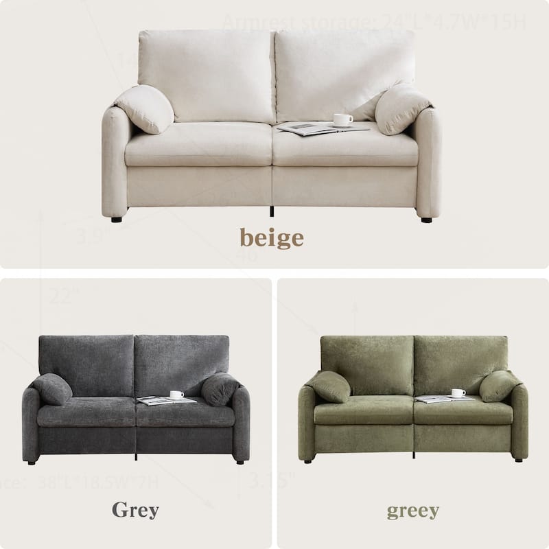 Comfortable Down-Filled Sofa for Living Room and Bedroom, Enhancing Home Style