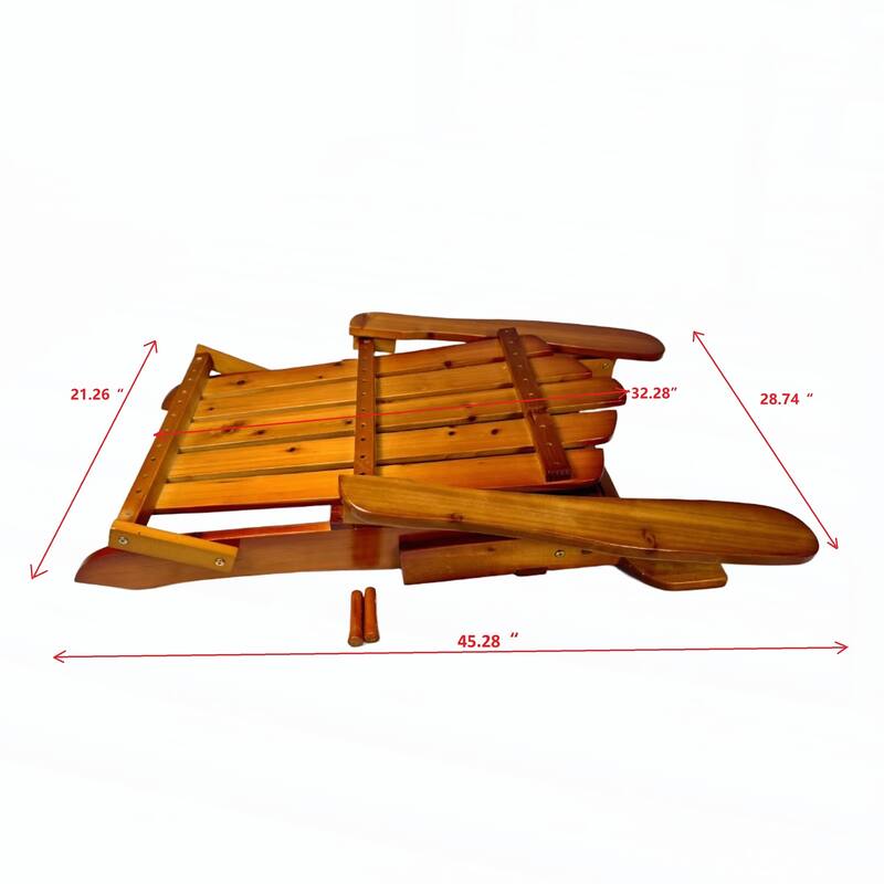 Outdoor or indoor Wood Adirondack chair, foldable, OAK