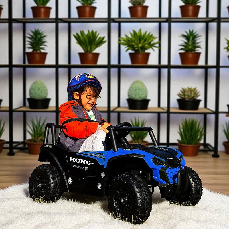 12V Electric Ride-On UTV Car for Kids with Remote Control, LED Lights, Music Player, 3-6 Years
