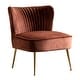 preview thumbnail 5 of 85, Heaven Contemporary Velvet Upholstered Accent Chair