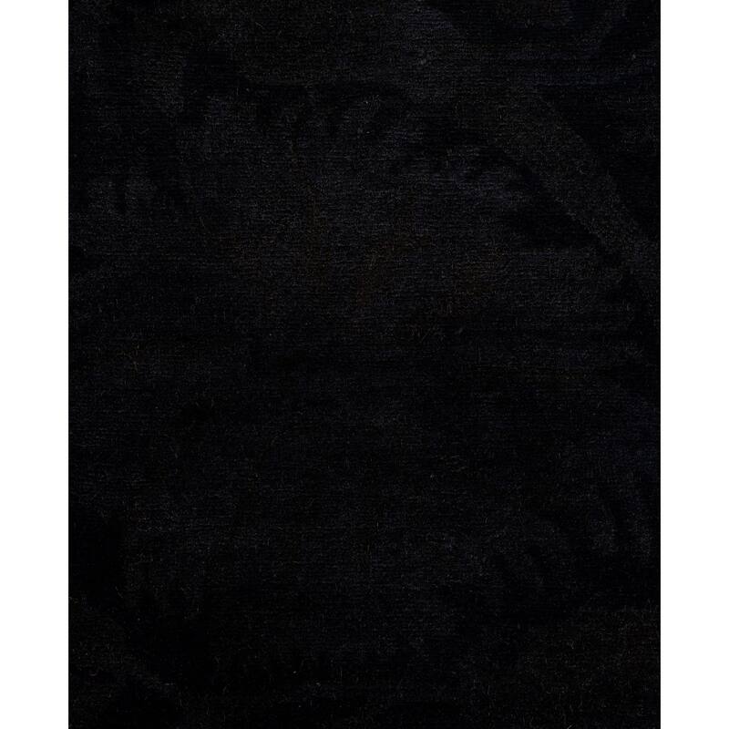 Overdyed One-of-a-Kind Hand-Knotted Area Rug - Black - 8' 2" x 10' 1"