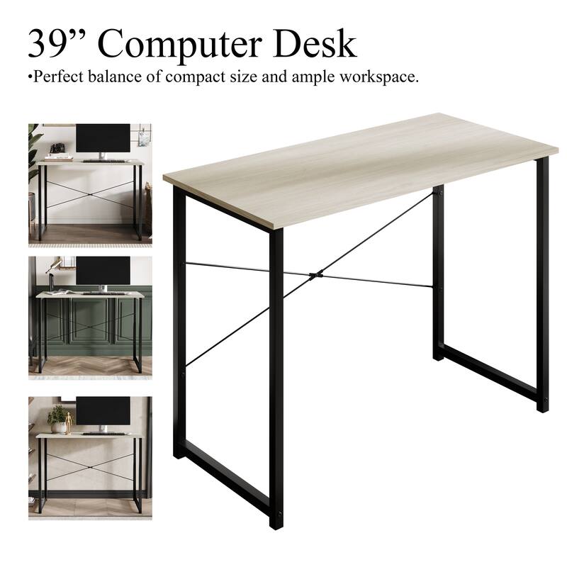 CraftPorch Modern 39-Inch Metal Computer Desk