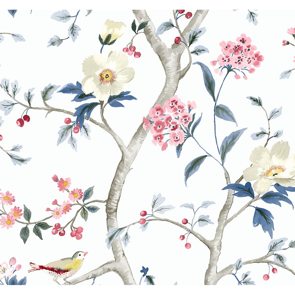 Lillian August Sparrow Haven Embossed Vinyl Unpasted Wallpaper