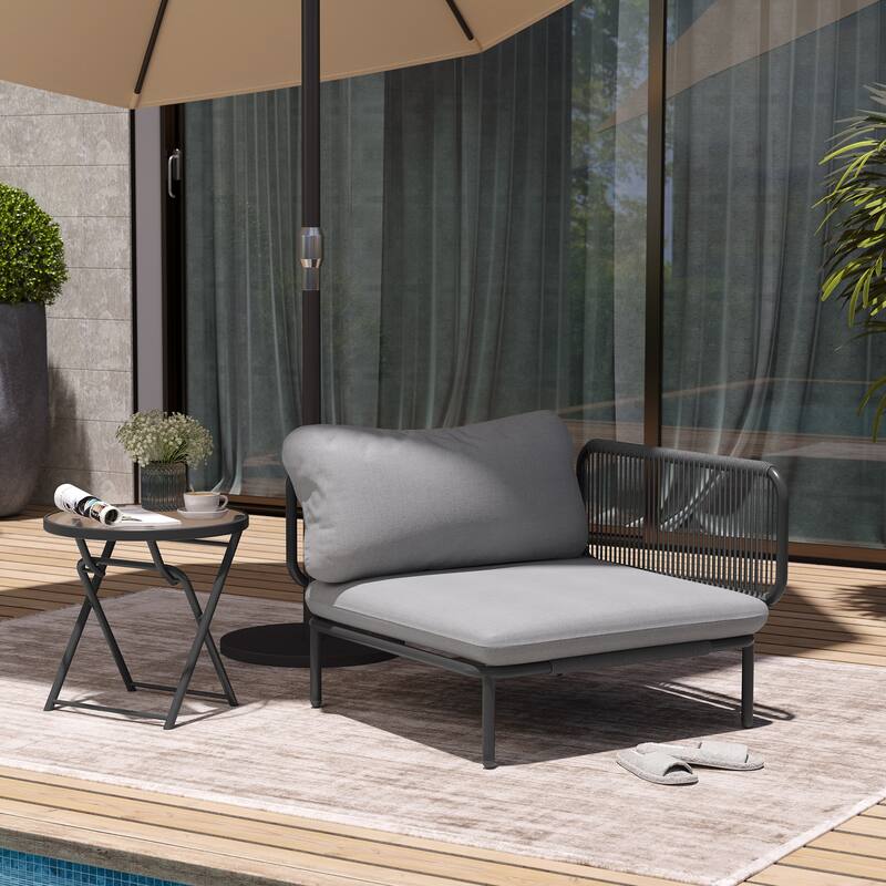 Pellebant Outdoor Sectional Sofa Patio Conversation Seating Set