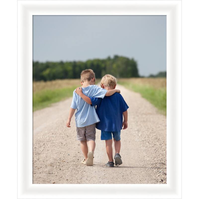 Oliver Narrow Framed Picture Frame, Photo Frame - 16x20 - Oliver White Narrow