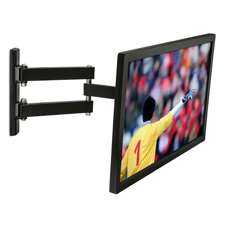 Shop Mount It Mi 2041l Swivel Full Motion Articulating Tilting Tv Wall Mount Computer Monitor Mount Corner Bracket Black Overstock 18177701