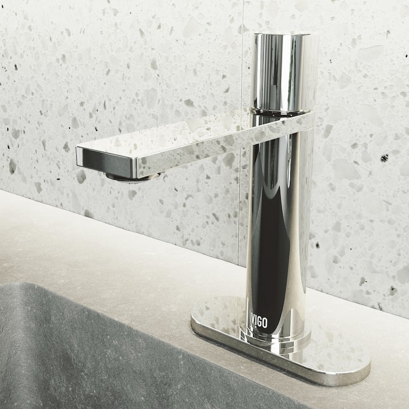 VIGO Halsey 8" H Single Handle Single Hole Bathroom Faucet