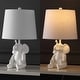 preview thumbnail 8 of 11, Laken 21" Modern Shabby Chic Resin/Iron Happy Elephant LED Kids' Table Lamp with Phone Stand, by JONATHAN Y