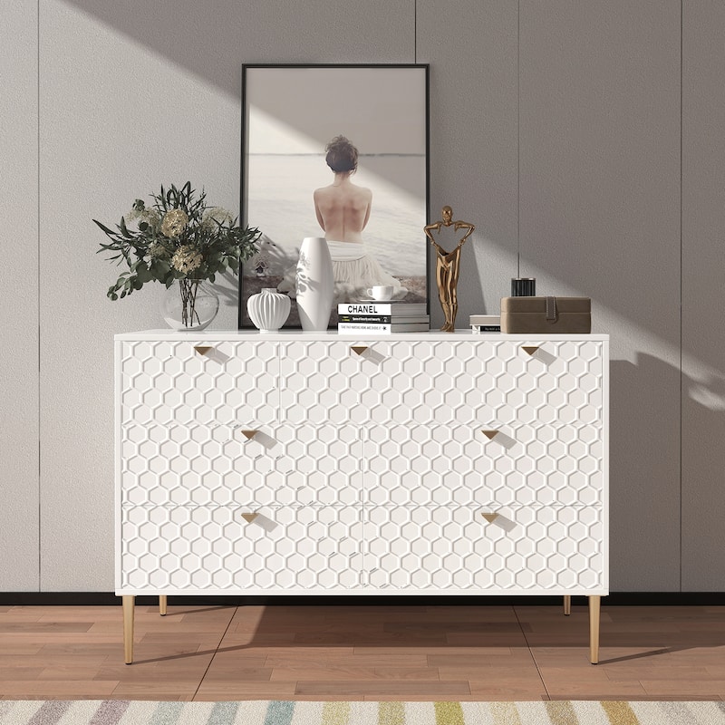 Morden Wood Furniture 7 Drawer Dresser Chest