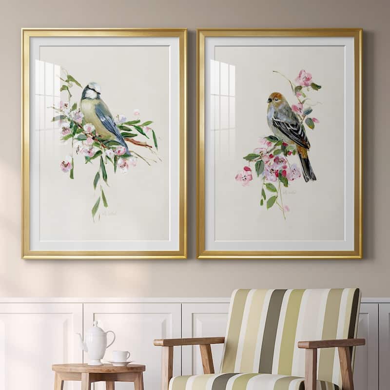 Spring Song Blue Bird Premium Framed Print - Ready to Hang
