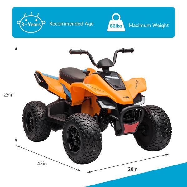 dimension image slide 0 of 3, 24V Battery Powered Electric ATV for Toddlers