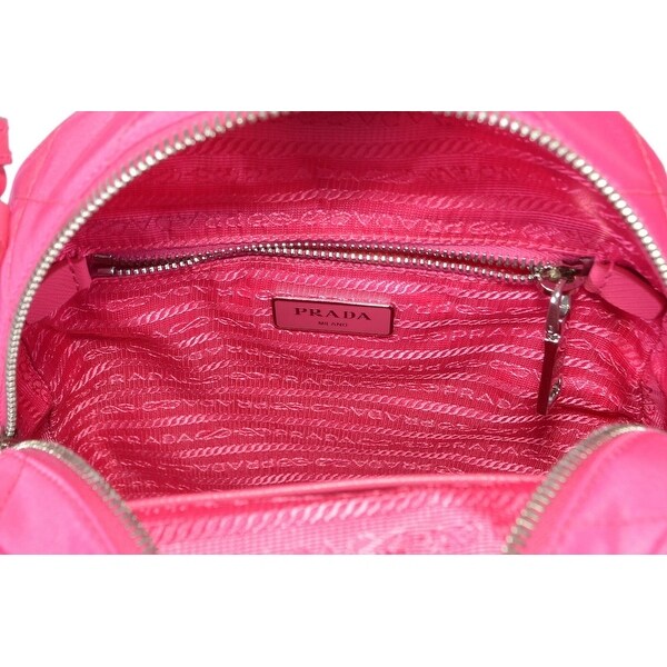 prada pink backpack