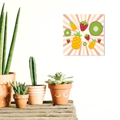 Wynwood Studio Canvas Food and Cuisine Fruits Pop Pink and Modern & Contemporary Wall Art Canvas Print