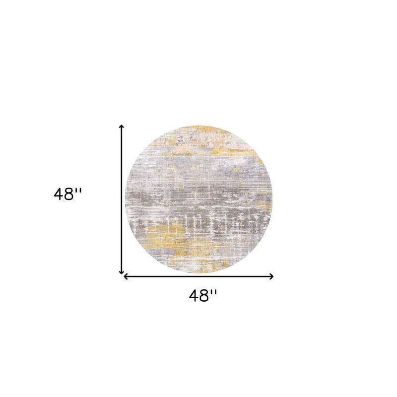 Habu Geometric Abstract Modern Non Skid Woven Area Rug By HomeRoots - 48' X '48' X '0.12