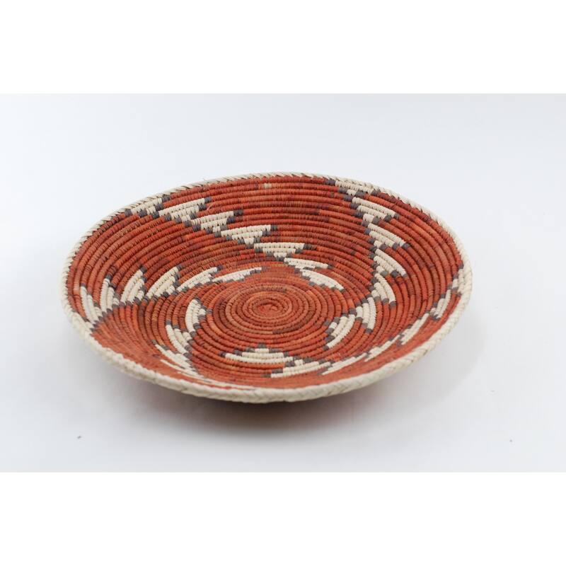 Hand Woven Palm Wall Decor Basket