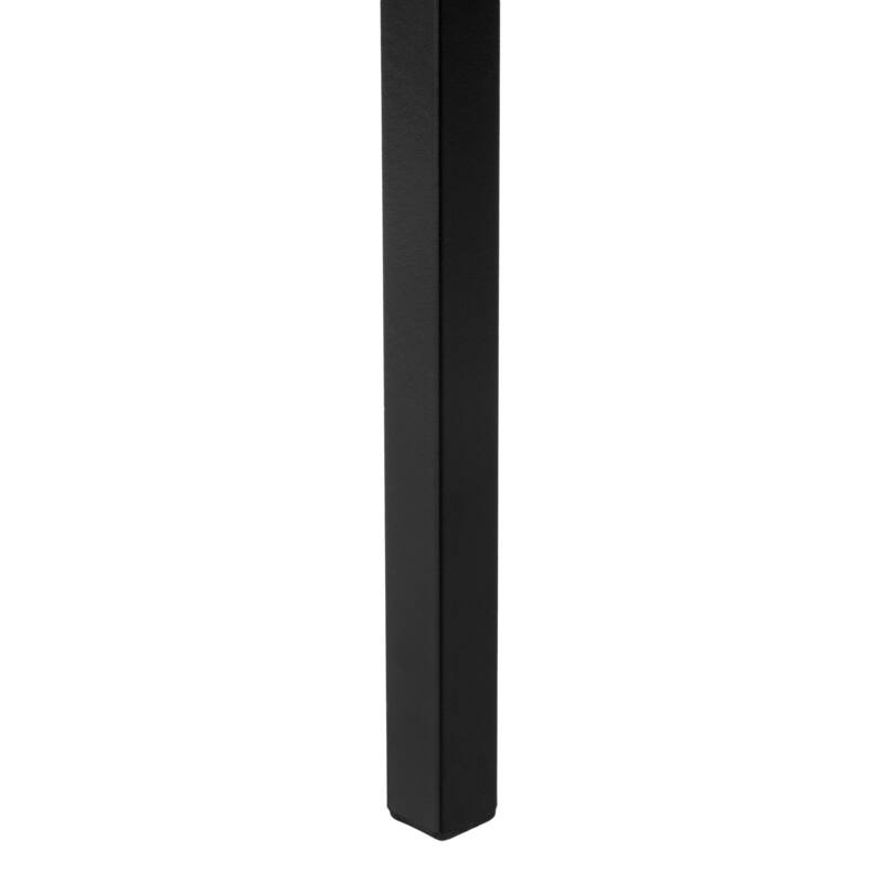 Contemporary 48-Inch TV Stand with Storage Drawer and Cable Management, Grey Laminate, Black Metal Frame