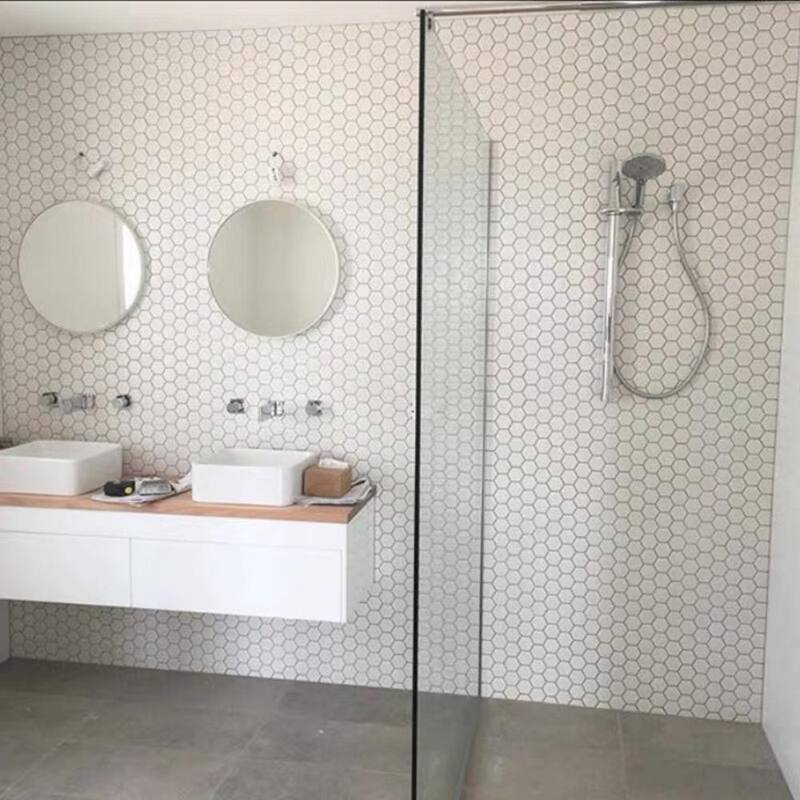 Honeycomb 2x2 Matte Porcelain Hexagon Mosaic Tile - Floor, Wall, Backsplash