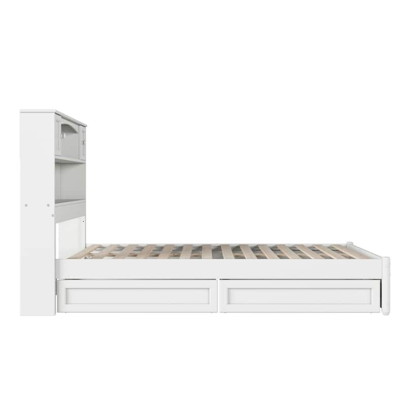 Hadley Platform Bed with Panel Footboard and Storage Drawers