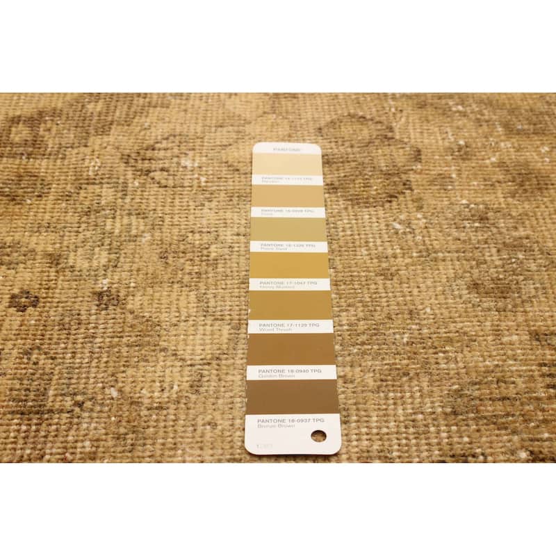 ECARPETGALLERY Hand-knotted Antalya Vintage Light Brown Wool Rug - 3'5 x 4'10