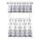 preview thumbnail 4 of 4, Amani Tile 3-Piece Kitchen Curtain Tier Set & Valance