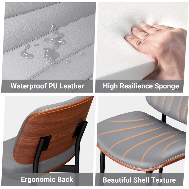 Mid Century Modern Dining Chairs, Upholstered Dining Chairs Set of 2