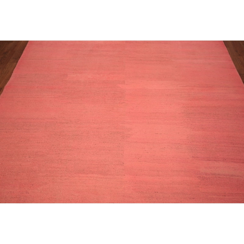 Pink Gabbeh Modern Area Rug Handmade Wool Carpet - 6'6" x 9'9"