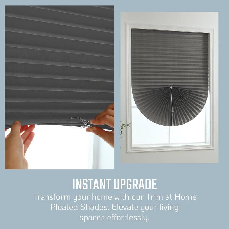 Cut-at-Home Cordless 100% Blackout Cellular Fabric Pleated Window Shade Pull-Down Blind for Home