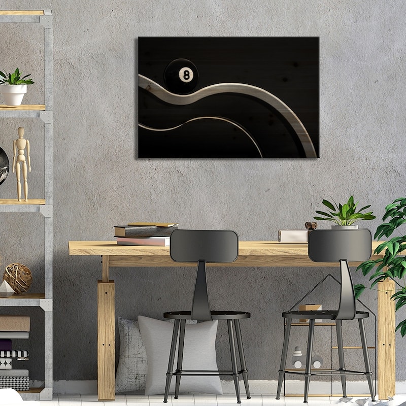 Black Print On Wood by Jacqueline Hammer - Multi-Color