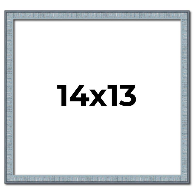 14x13 Frame Rustic Sky Blue Solid Wood Picture Frame | 0.75 Inch