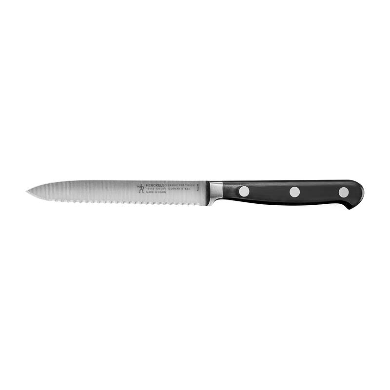 Henckels Classic Precision 5-inch Serrated Utility Knife - Stainless Steel - 5-inch