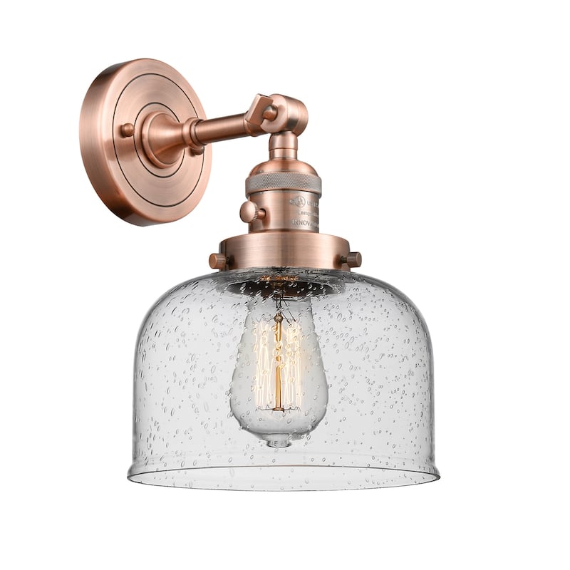 Innovations Lighting Large Bell Single Light 12" Tall Bathroom Sconce
