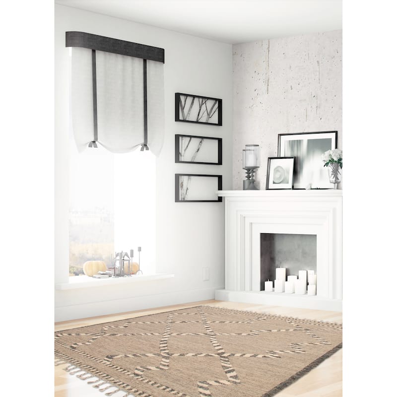 ECARPETGALLERY Hand-knotted Tangier Grey Wool Rug - 8'3 x 9'9