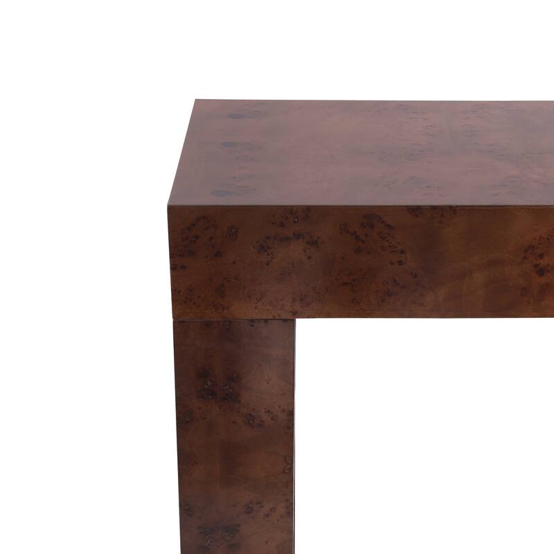 Christopher Knight Home - Burl Wood Console Table with Thick Block Legs