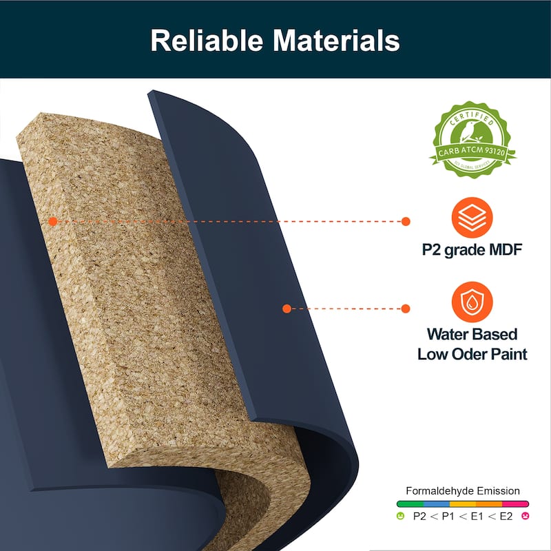 Modern 6-Drawer Fluted Dresser