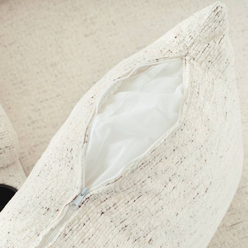 U-Shaped Chenille Sectional Sofa with Storage Chaise Lounge, Convertible Sleeper Sofa Bed with Cup Holders & Charging Ports