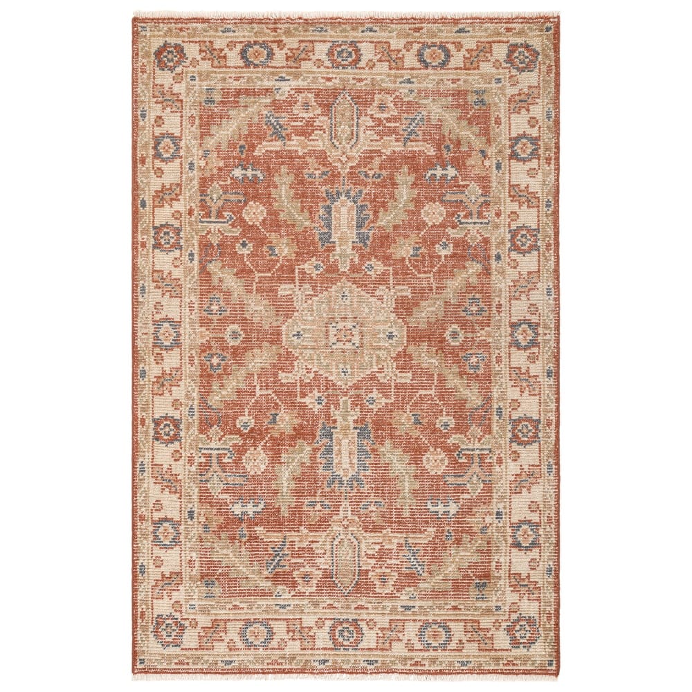 Terra by Obeetee Palace Farida Red Rug