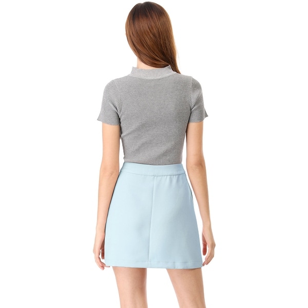 a line skirt above knee