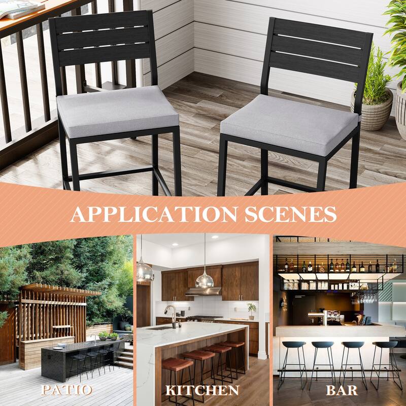 Pellebant Outdoor Indoor Barstools with Cushion