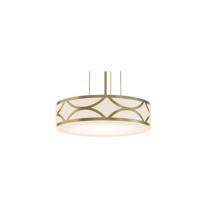 AFX LAKP16MB Lake 3 Light 16" Wide Suspension Pendant - Gold / White