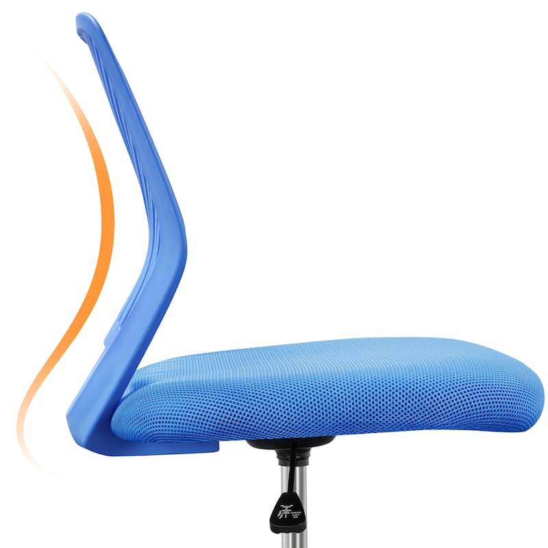 Yaheetech Adjustable Armless Office Chair Swivel Computer Study Chair