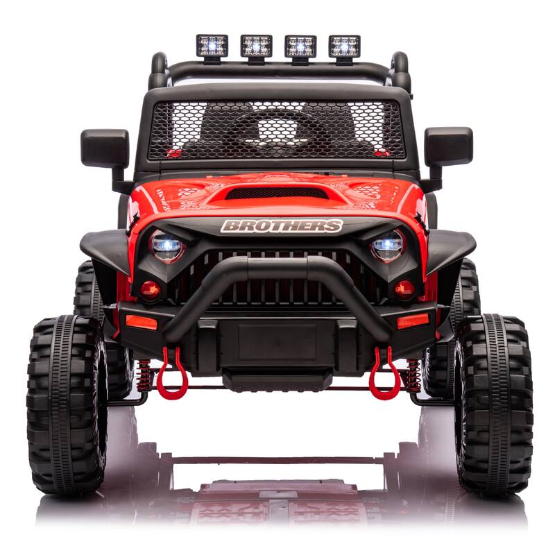 Kids Electric Ride-On Car 24V 400W with Parents Control, 3 Speed Settings, Bluetooth, USB, Music, LED Searchlights