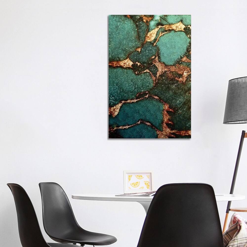 iCanvas "Gemstone And Gold - Emerald" by Monika Strigel Canvas Print