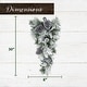 preview thumbnail 2 of 4, Fraser Hill Farm 30-in. Christmas Snow Flocked Teardrop Door Swag