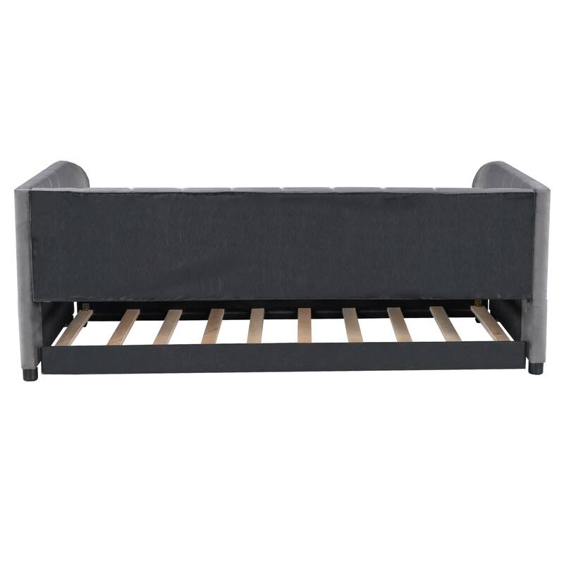 Twin Size Stylish Velvet Daybed with 2 Drawers or Trundle