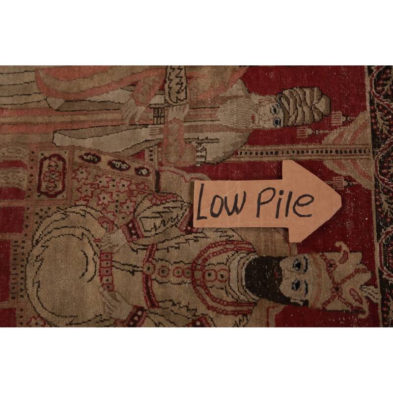 Set Of 2 Vegetable Dye Kerman Ravar Persian Rug Handmade Wool Carpet - 1'11" x 2'8"