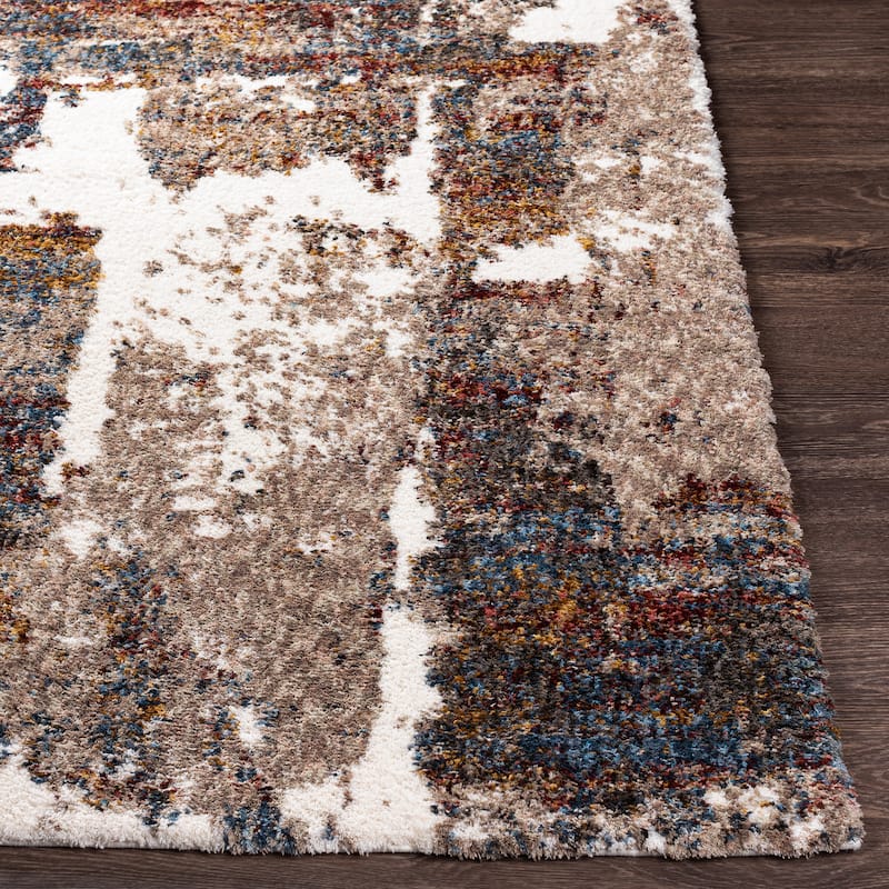 Artistic Weavers Alfie Abstract Colorblock Modern Shag Area Rug