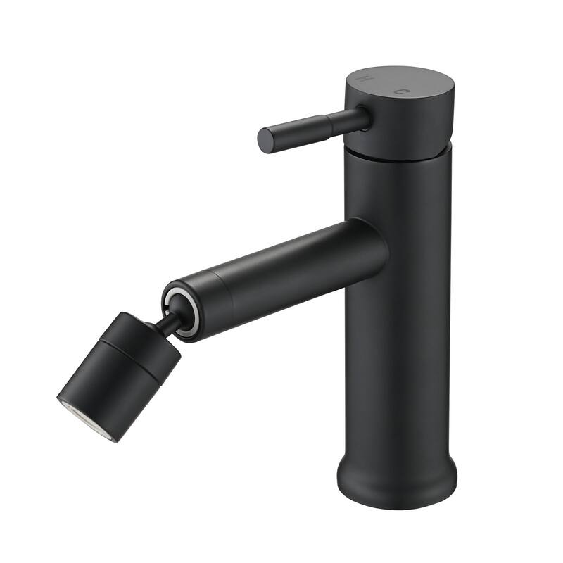 Single Handle Bathroom Sink Faucet with 360° Swivel Aerator and Dual Water Flow Mode, Anti Corrosion and Scratch Resistant