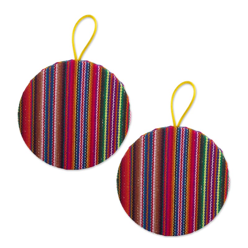 Novica Handmade Lullaby In The Andes Fabric Ornaments (Pair)