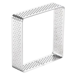 Stainless Steel Square Cake Rings, 2.95 inch Perforated Cake Mousse ...