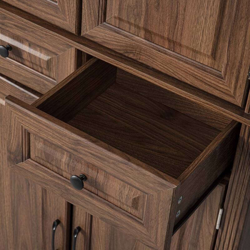 71" Tall Kitchen Pantry Storage Cabinet with Pull Out Cabinet Organizers for Kitchen